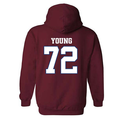 Arkansas - NCAA Football : Tucker Young - Classic Shersey Hooded Sweatshirt-1