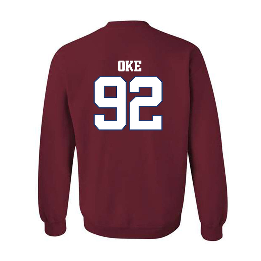 Arkansas - NCAA Football : David Oke - Classic Shersey Crewneck Sweatshirt-1