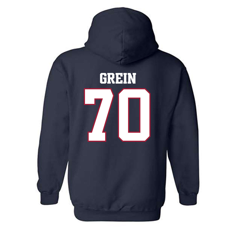 Arkansas - NCAA Football : Dan Grein - Classic Shersey Hooded Sweatshirt-1