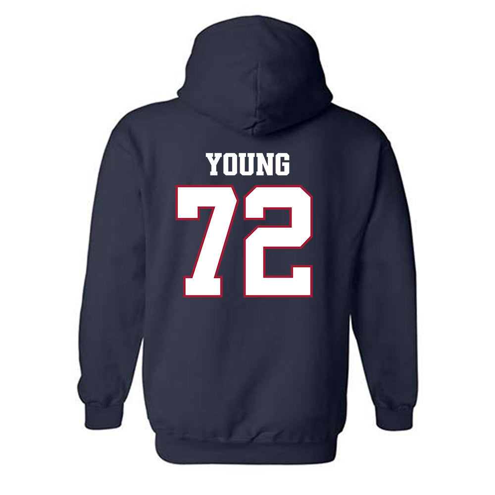 Arkansas - NCAA Football : Tucker Young - Classic Shersey Hooded Sweatshirt-1