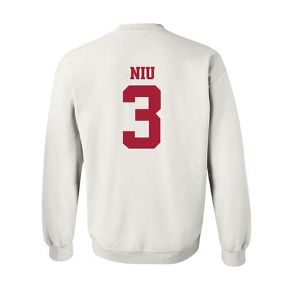 Arkansas - NCAA Women's Volleyball : Livia Niu - 30th Anniversary Crewneck Sweatshirt-1