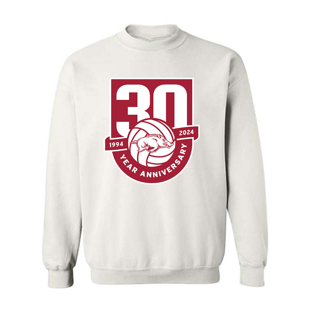 Arkansas - NCAA Women's Volleyball : Gaby Cornier - 30th Anniversary Crewneck Sweatshirt-0