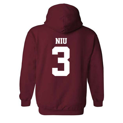 Arkansas - NCAA Women's Volleyball : Livia Niu - 30th Anniversary v2 Hooded Sweatshirt-1