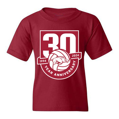 Arkansas - NCAA Women's Volleyball : Kiki Remensperger - 30th Anniversary v2 Youth T-Shirt-0