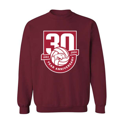 Arkansas - NCAA Women's Volleyball : Kiki Remensperger - 30th Anniversary v2 Crewneck Sweatshirt-0