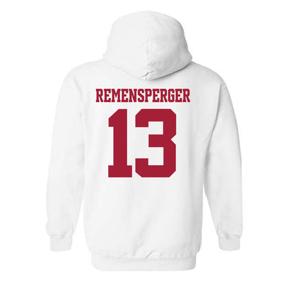 Arkansas - NCAA Women's Volleyball : Kiki Remensperger - 30th Anniversary v4 Hooded Sweatshirt-1