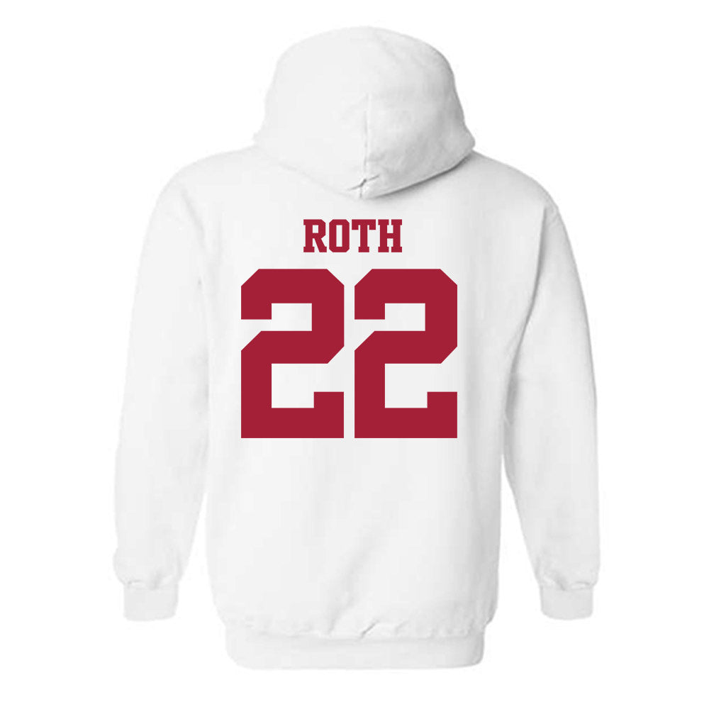 Arkansas - NCAA Women's Volleyball : Ava Roth - 30th Anniversary v4 Hooded Sweatshirt-1