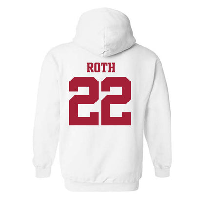 Arkansas - NCAA Women's Volleyball : Ava Roth - 30th Anniversary v4 Hooded Sweatshirt-1