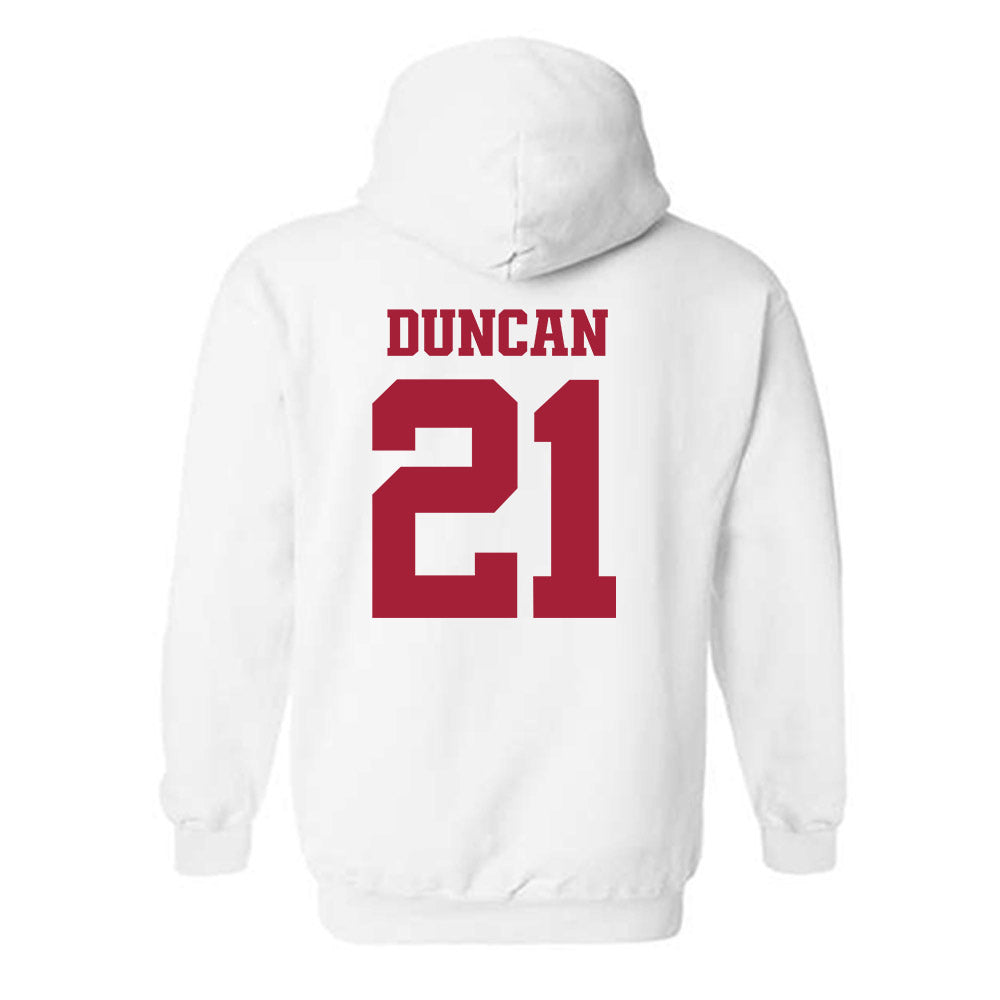 Arkansas - NCAA Women's Volleyball : Parker Duncan - 30th Anniversary v4 Hooded Sweatshirt-1