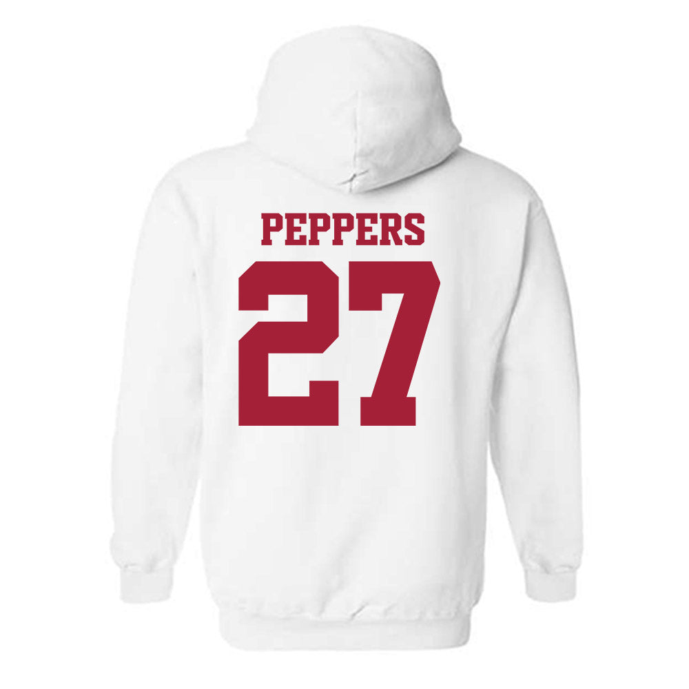 Arkansas - NCAA Women's Volleyball : Journey Peppers - 30th Anniversary v4 Hooded Sweatshirt-1