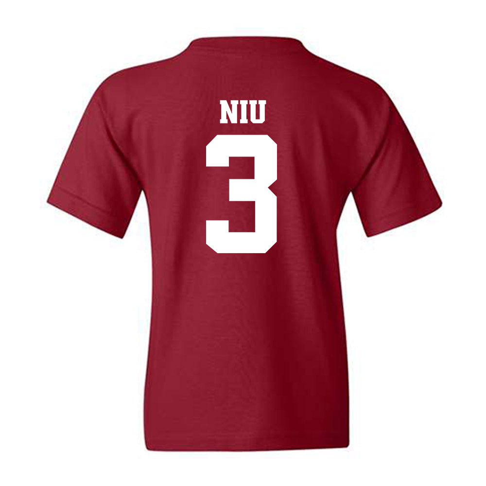 Arkansas - NCAA Women's Volleyball : Livia Niu - 30th Anniversary v5 Youth T-Shirt-1
