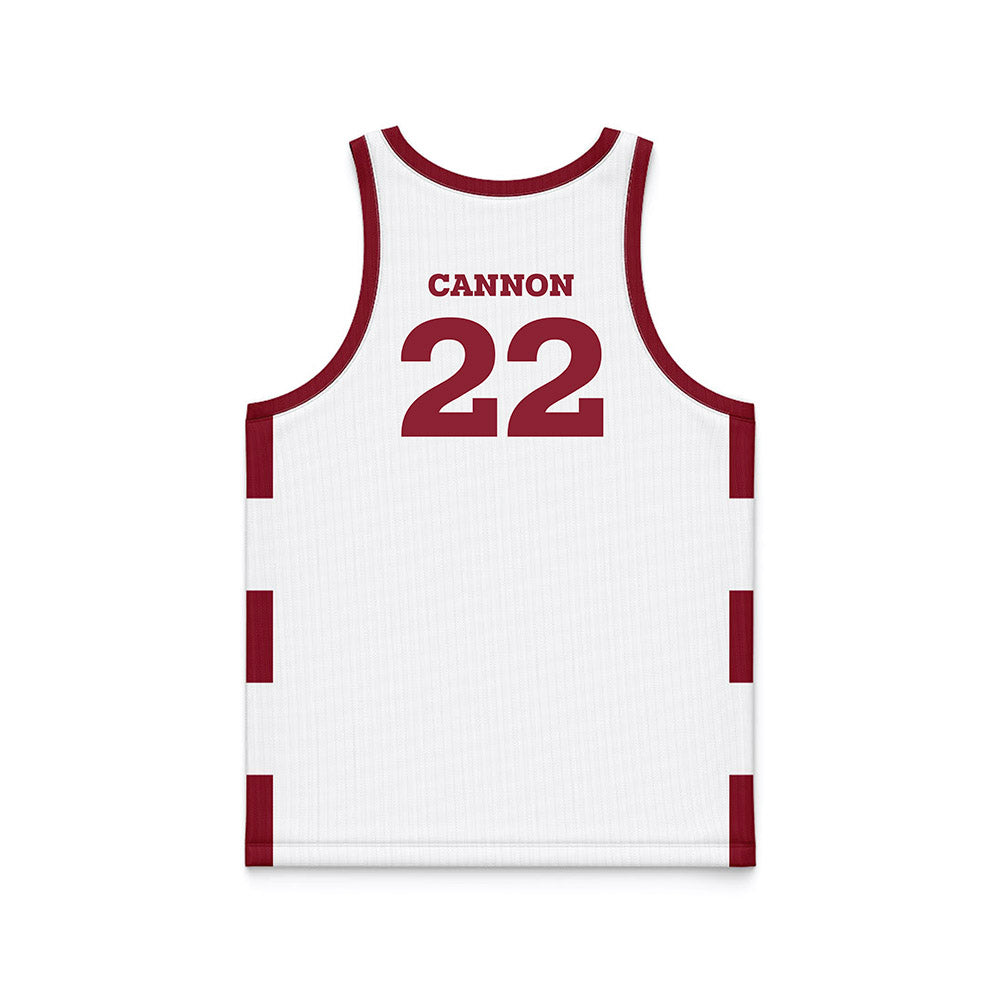 HSC - NCAA Men's Basketball : Alex Cannon - White Basketball Jersey-1