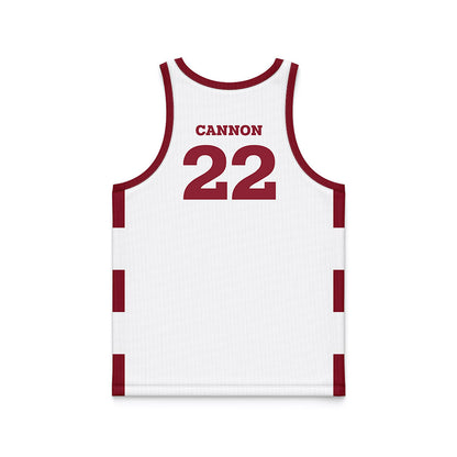 HSC - NCAA Men's Basketball : Alex Cannon - White Basketball Jersey-1