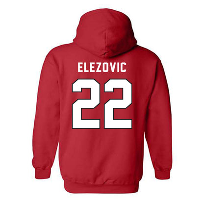 Northeastern - NCAA Men's Basketball : Haris Elezovic - Classic Shersey Hooded Sweatshirt-1