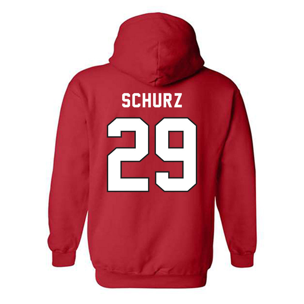 Northeastern - NCAA Men's Soccer : Christoph Schurz - Classic Shersey Hooded Sweatshirt-1