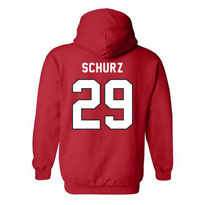 Northeastern - NCAA Men's Soccer : Christoph Schurz - Classic Shersey Hooded Sweatshirt-1