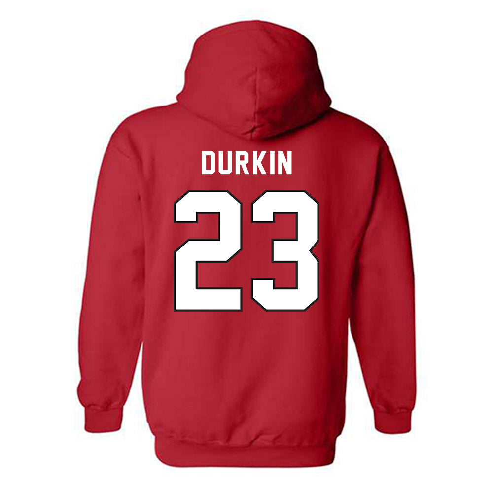 Northeastern - NCAA Women's Soccer : Bridget Durkin - Classic Shersey Hooded Sweatshirt-1