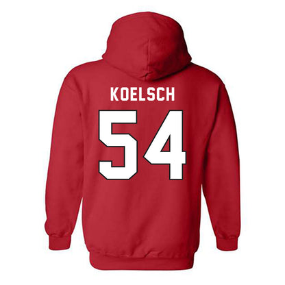 Northeastern - NCAA Men's Basketball : Liam Koelsch - Classic Shersey Hooded Sweatshirt-1