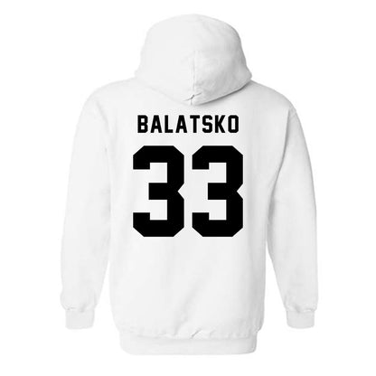 Northeastern - NCAA Men's Soccer : Sergey Balatsko - Classic Shersey Hooded Sweatshirt-1