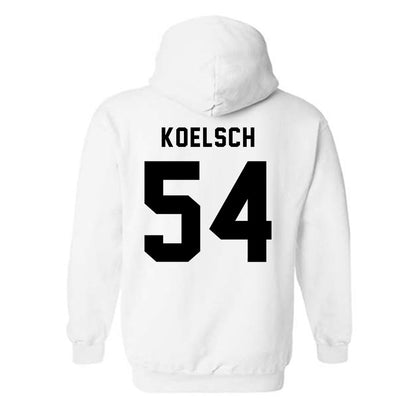 Northeastern - NCAA Men's Basketball : Liam Koelsch - Classic Shersey Hooded Sweatshirt-1