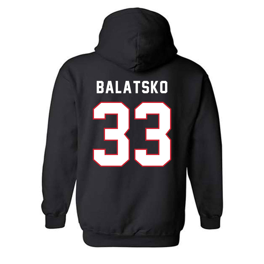Northeastern - NCAA Men's Soccer : Sergey Balatsko - Classic Shersey Hooded Sweatshirt-1