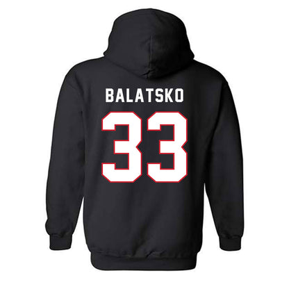 Northeastern - NCAA Men's Soccer : Sergey Balatsko - Classic Shersey Hooded Sweatshirt-1