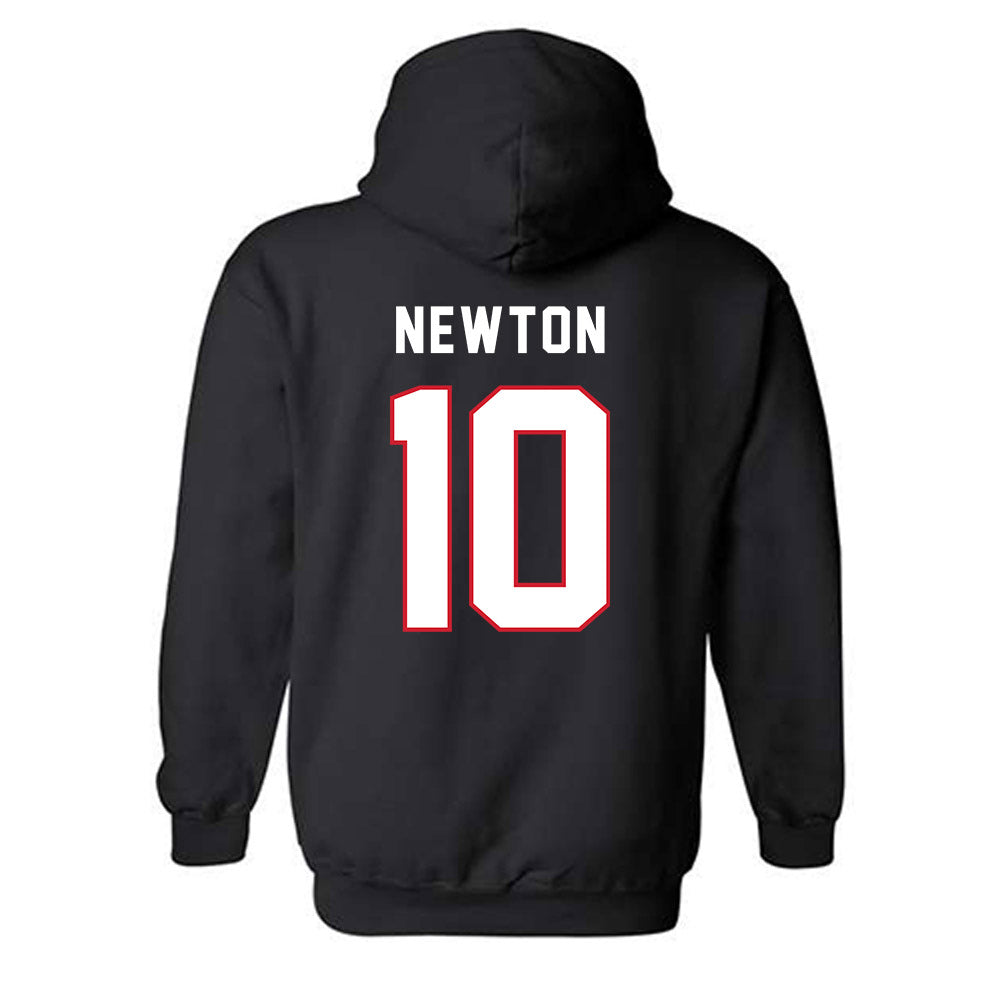 Northeastern - NCAA Men's Basketball : Miles Newton - Classic Shersey Hooded Sweatshirt-1