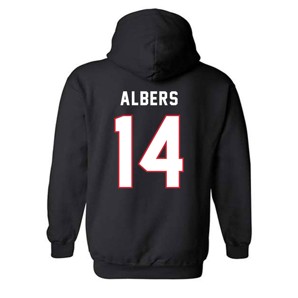 Northeastern - NCAA Women's Field Hockey : Amelia Albers - Classic Shersey Hooded Sweatshirt-1