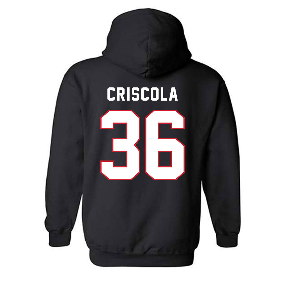 Northeastern - NCAA Baseball : Charlie Criscola - Classic Shersey Hooded Sweatshirt-1