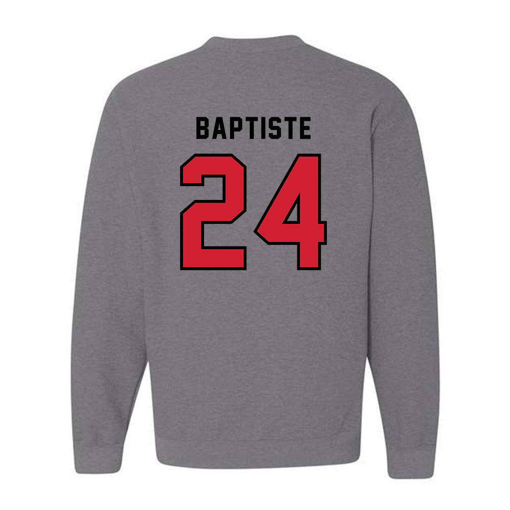 Northeastern - NCAA Men's Basketball : Sage Baptiste - Classic Shersey Crewneck Sweatshirt-1