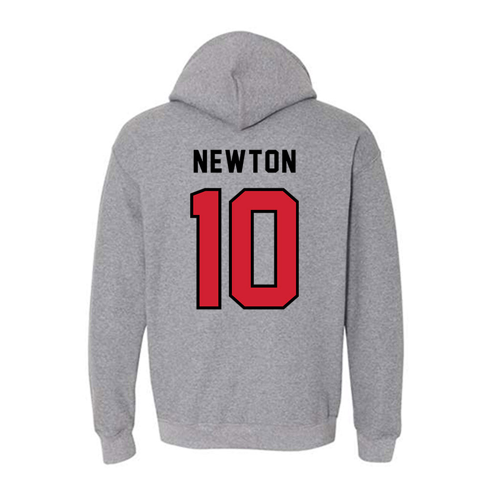 Northeastern - NCAA Men's Basketball : Miles Newton - Classic Shersey Hooded Sweatshirt-1