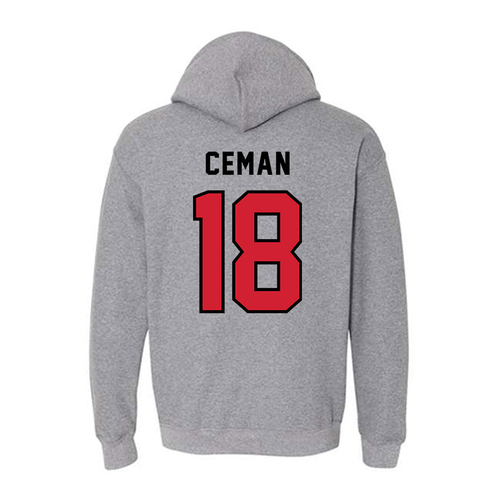 Northeastern - NCAA Women's Volleyball : Cayenne Ceman - Classic Shersey Hooded Sweatshirt-1
