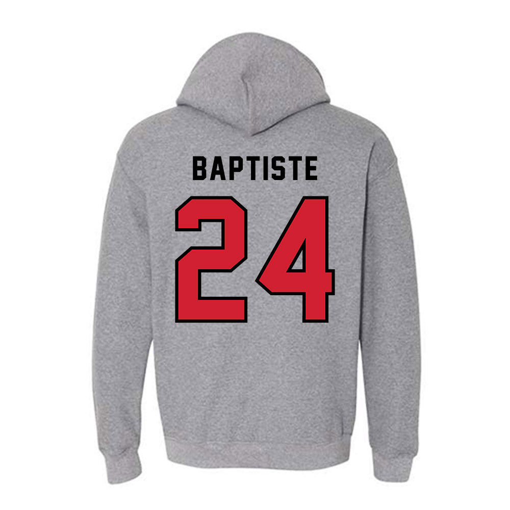 Northeastern - NCAA Men's Basketball : Sage Baptiste - Classic Shersey Hooded Sweatshirt-1