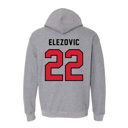 Northeastern - NCAA Men's Basketball : Haris Elezovic - Classic Shersey Hooded Sweatshirt-1