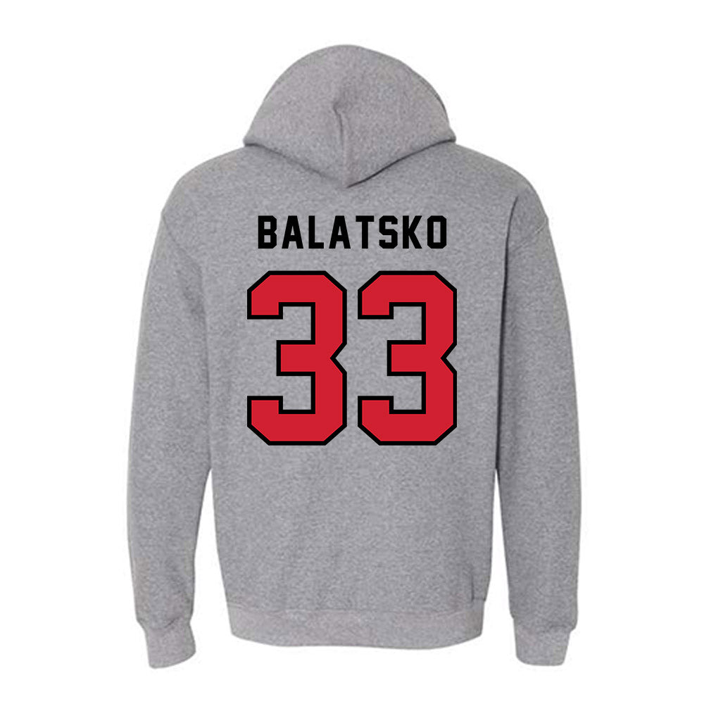 Northeastern - NCAA Men's Soccer : Sergey Balatsko - Classic Shersey Hooded Sweatshirt-1