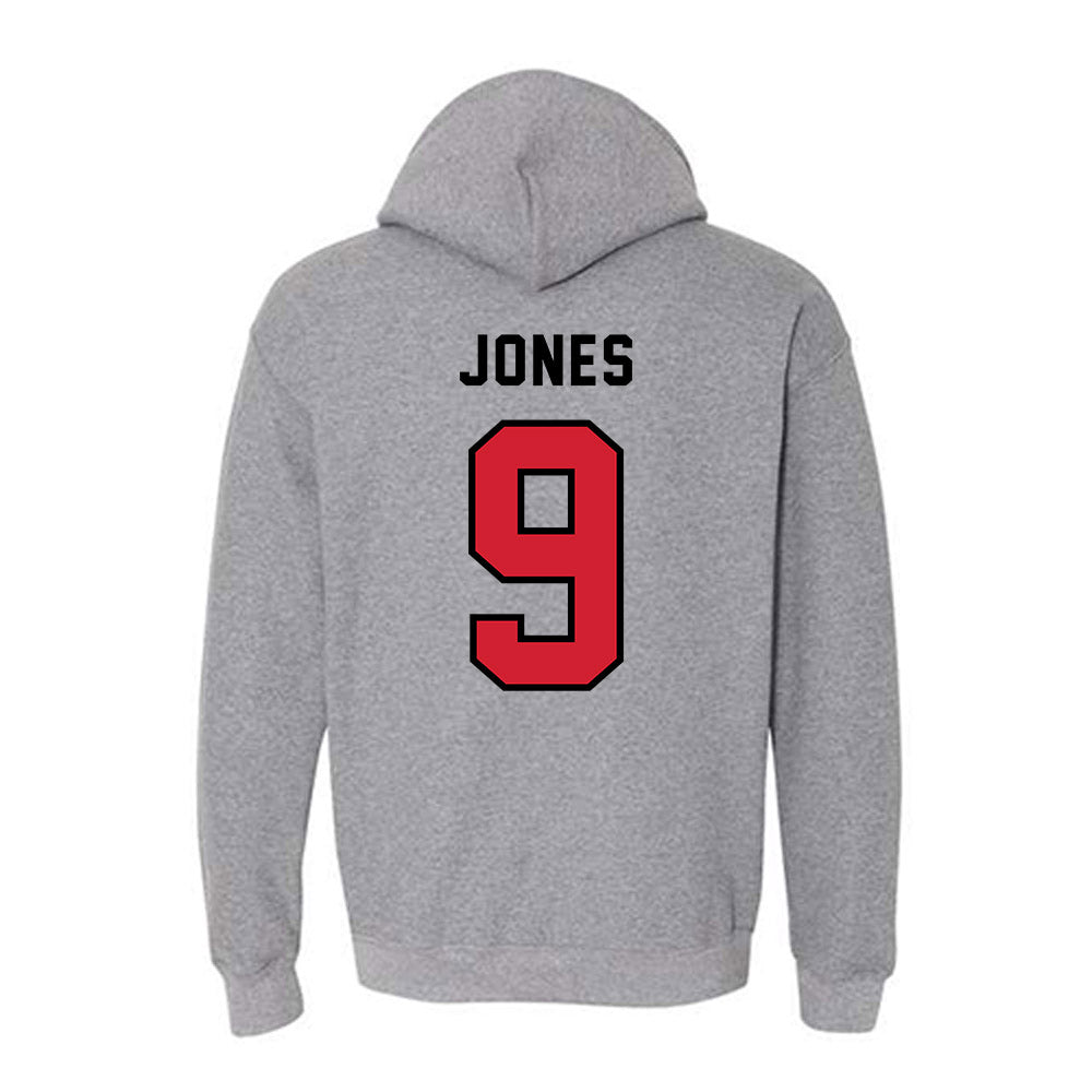 Northeastern - NCAA Men's Ice Hockey : Noah Jones - Classic Shersey Hooded Sweatshirt-1