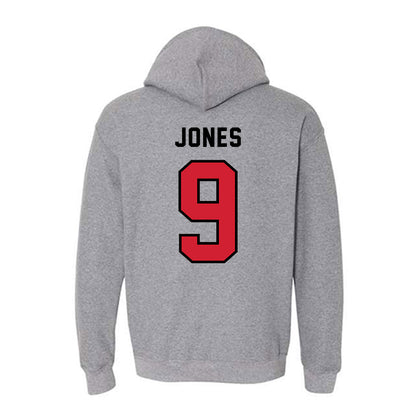 Northeastern - NCAA Men's Ice Hockey : Noah Jones - Classic Shersey Hooded Sweatshirt-1