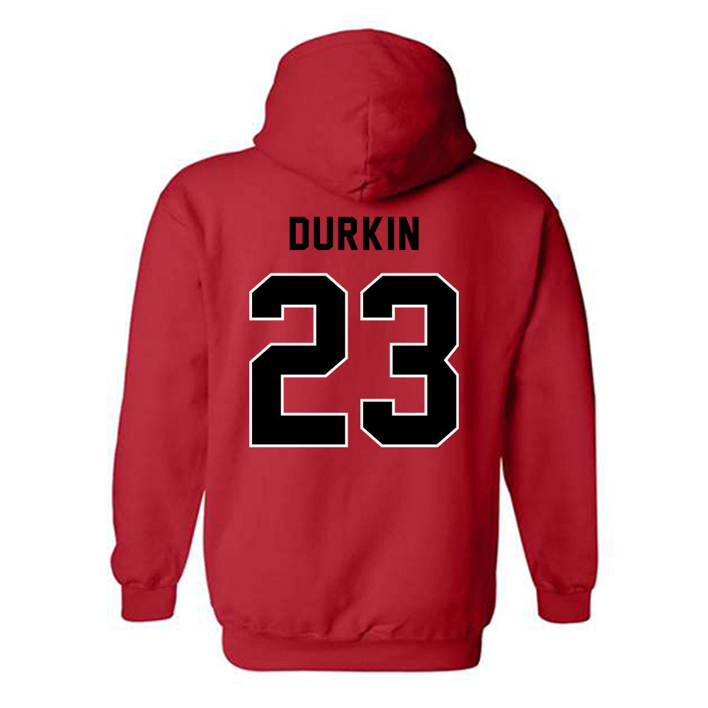 Northeastern - NCAA Women's Soccer : Bridget Durkin - Classic Shersey Hooded Sweatshirt-1
