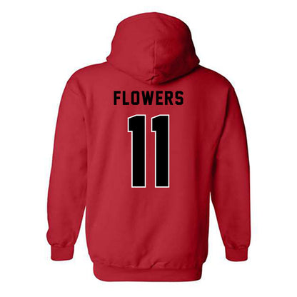 Northeastern - NCAA Men's Soccer : Bryce Flowers - Classic Shersey Hooded Sweatshirt-1