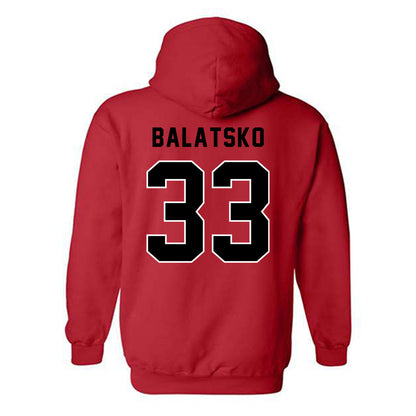 Northeastern - NCAA Men's Soccer : Sergey Balatsko - Classic Shersey Hooded Sweatshirt-1