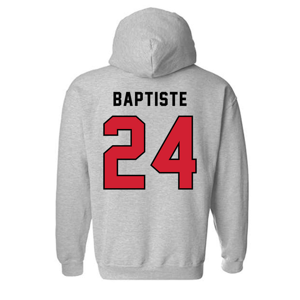 Northeastern - NCAA Men's Basketball : Sage Baptiste - Classic Shersey Hooded Sweatshirt-1