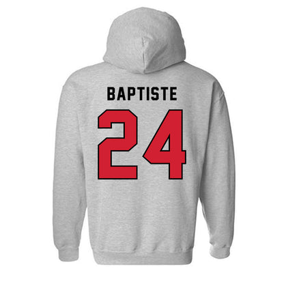 Northeastern - NCAA Men's Basketball : Sage Baptiste - Classic Shersey Hooded Sweatshirt-1