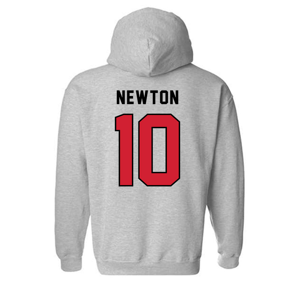 Northeastern - NCAA Men's Basketball : Miles Newton - Classic Shersey Hooded Sweatshirt-1