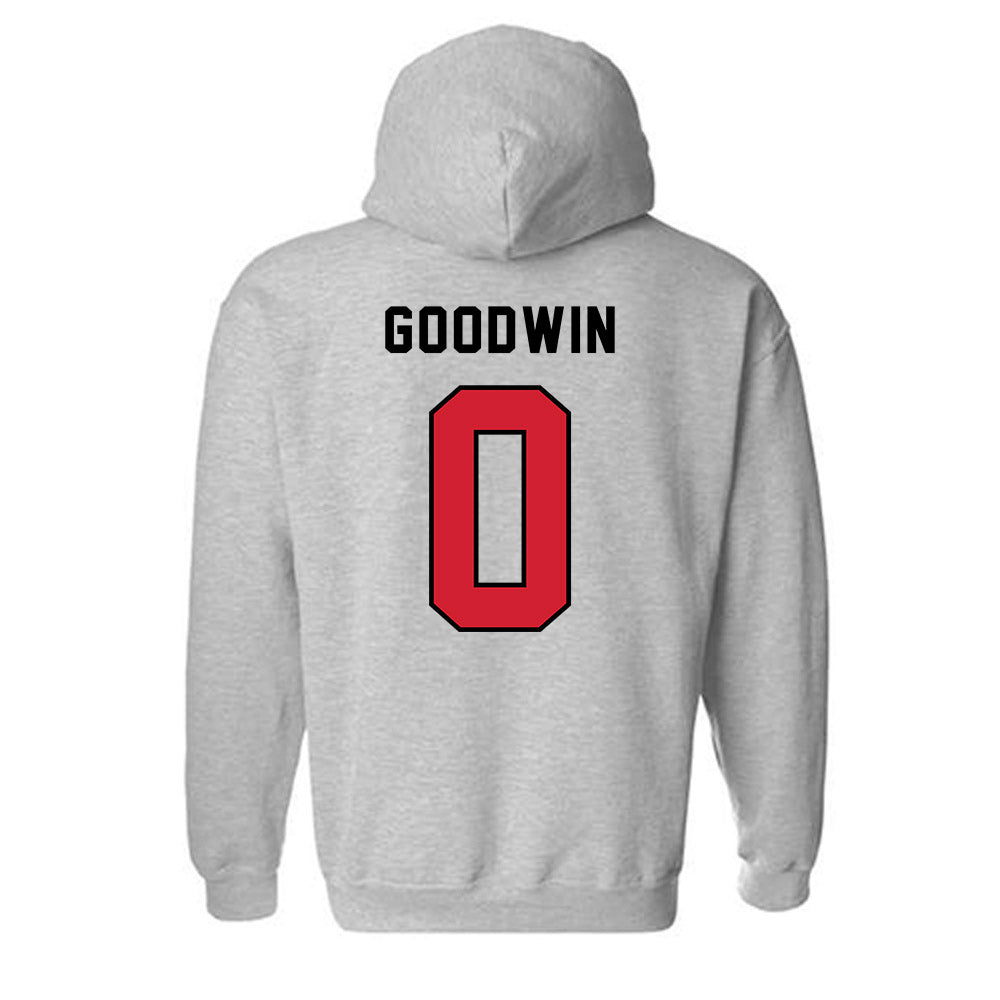 Northeastern - NCAA Men's Basketball : Josh Goodwin - Classic Shersey Hooded Sweatshirt-1
