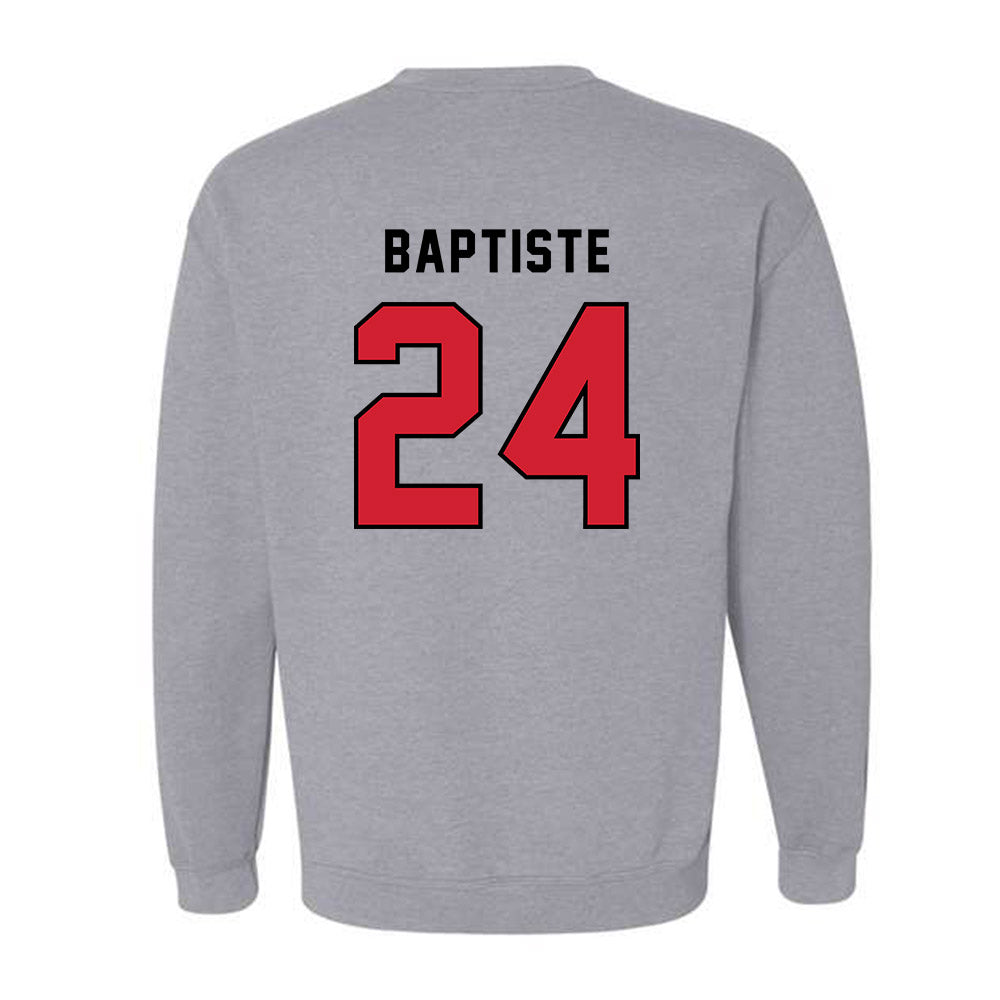 Northeastern - NCAA Men's Basketball : Sage Baptiste - Classic Shersey Crewneck Sweatshirt-1