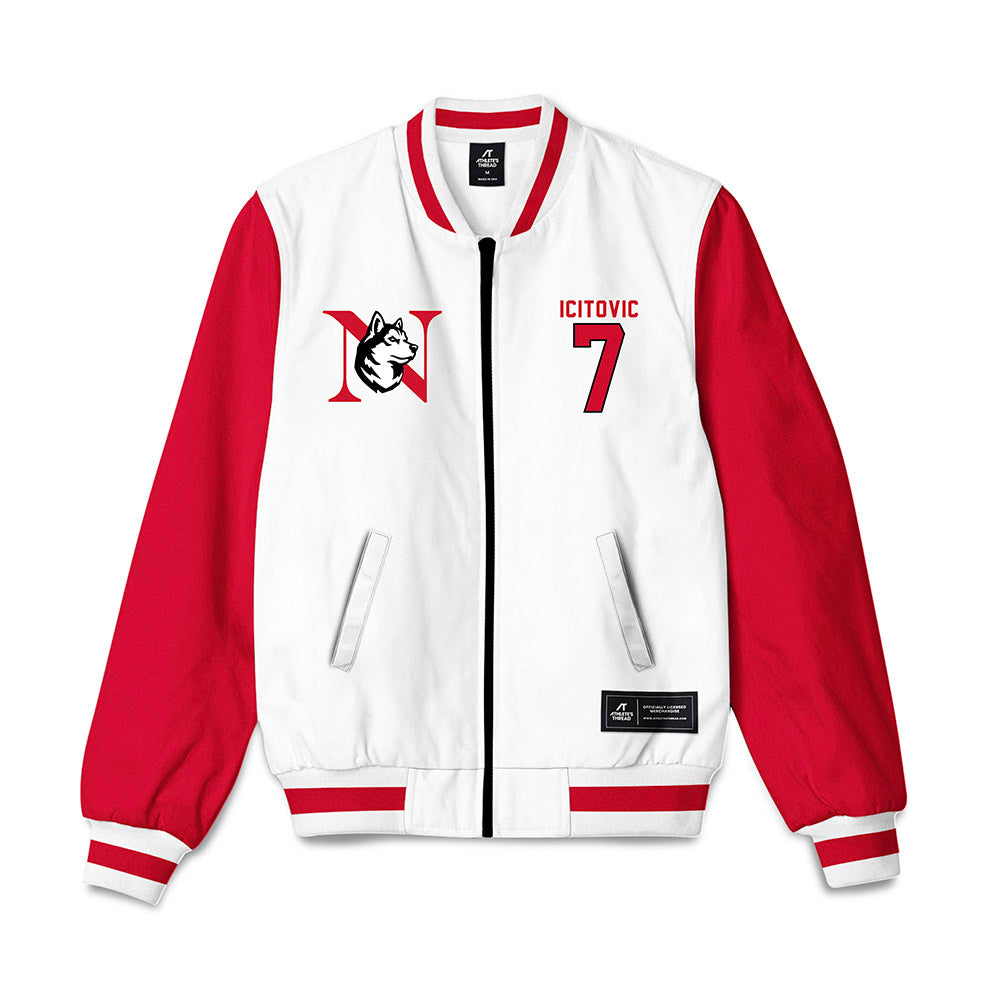 Northeastern - NCAA Men's Basketball : Jovan Icitovic - Bomber Jacket-0