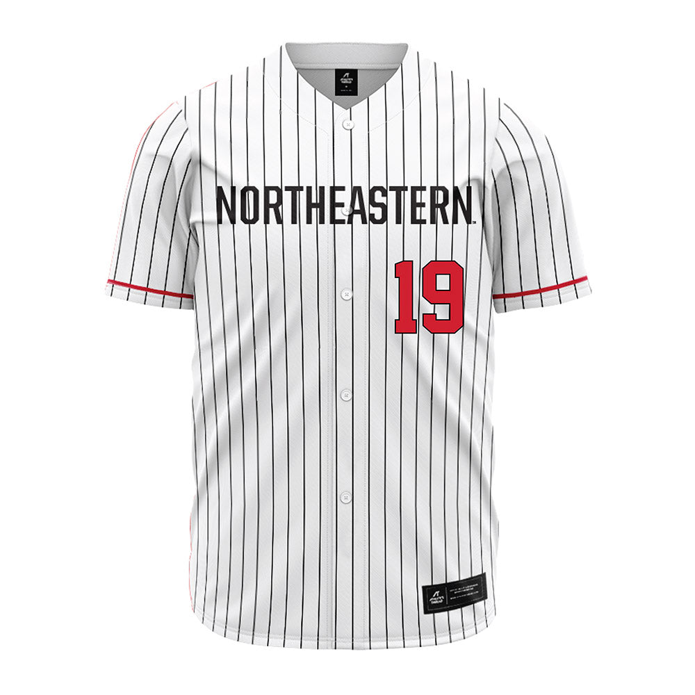 Northeastern - NCAA Baseball : Cooper Tarantino - White Jersey-0