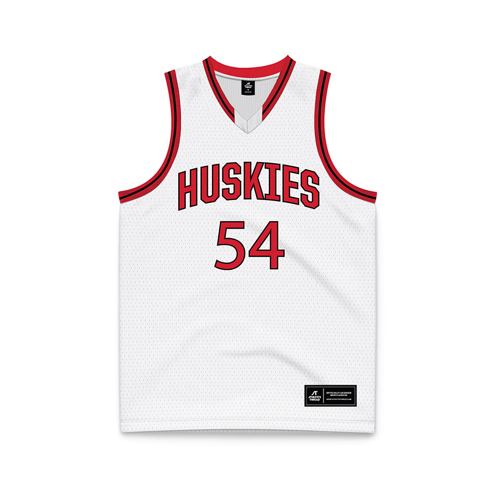 Northeastern - NCAA Men's Basketball : Liam Koelsch - White Basketball Jersey-0