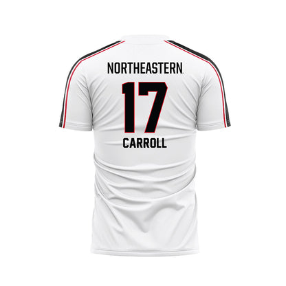 Northeastern - NCAA Men's Soccer : Asiah Carroll - White Soccer Jersey-1