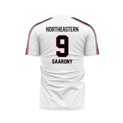 Northeastern - NCAA Men's Soccer : Shai Saarony - White Soccer Jersey-1